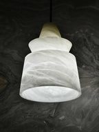 Altonholm Alabaster Pendant Light-Moonnatur