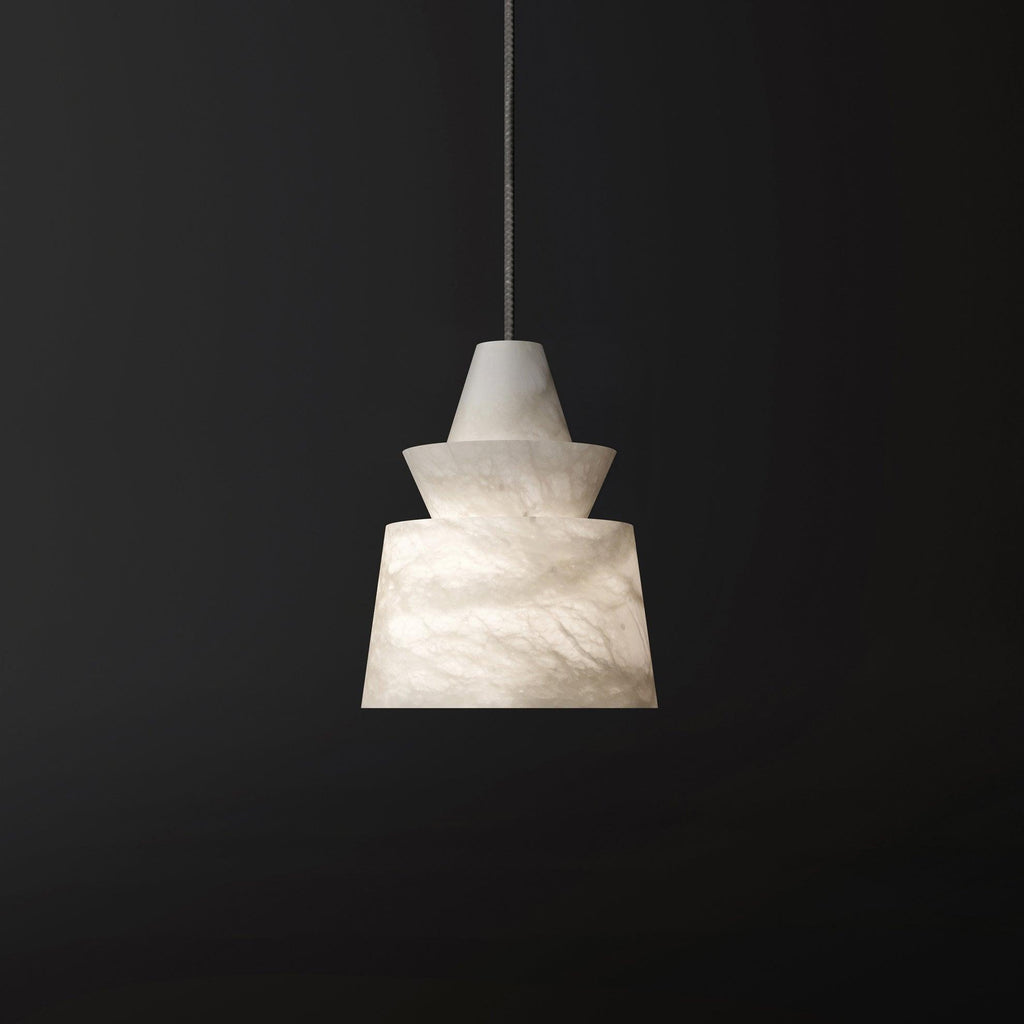 Altonholm Alabaster Pendant Light-Moonnatur