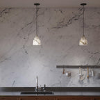 Altonholm Alabaster Pendant Light-Moonnatur