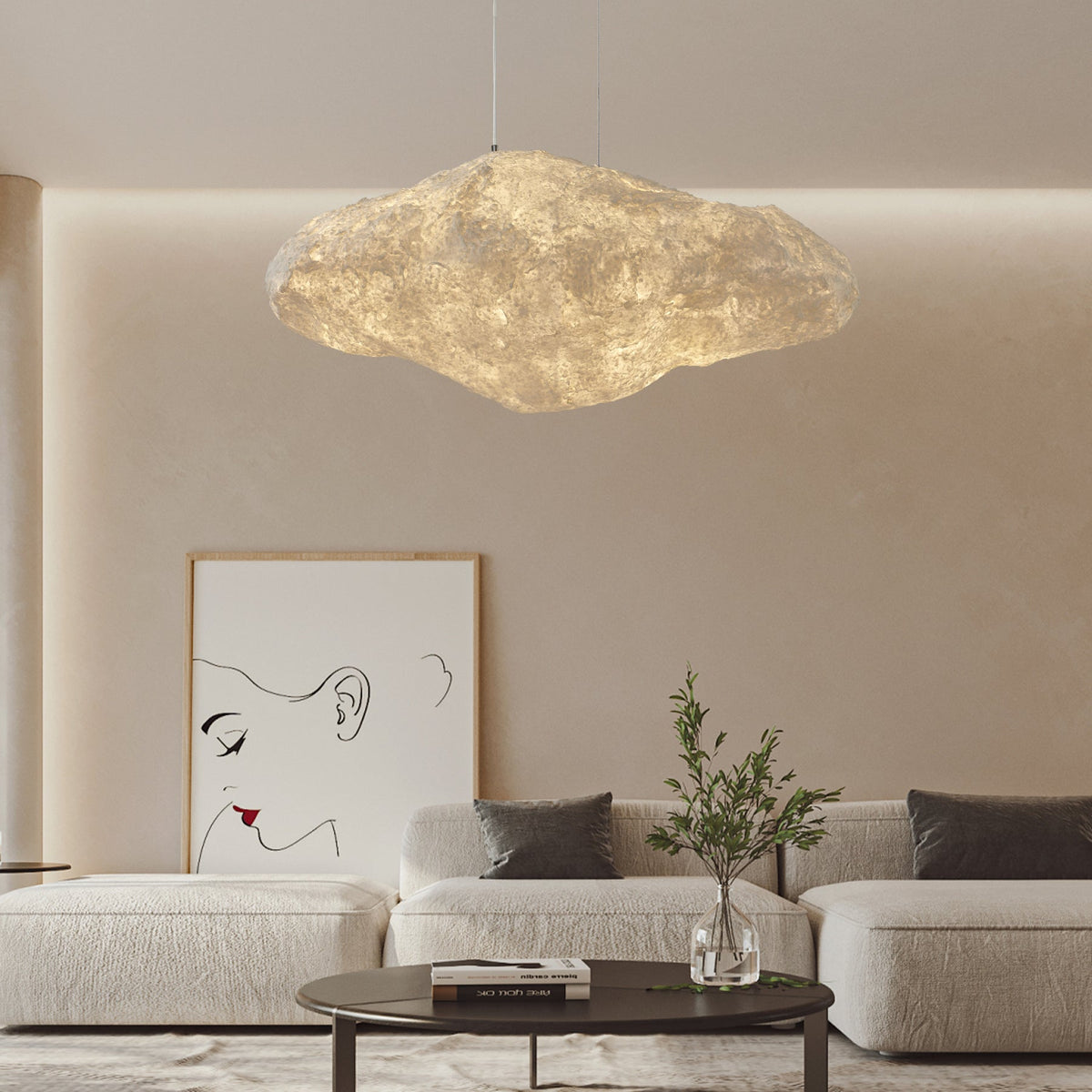 Odenenna Paper Pendant Light-Moonnatur