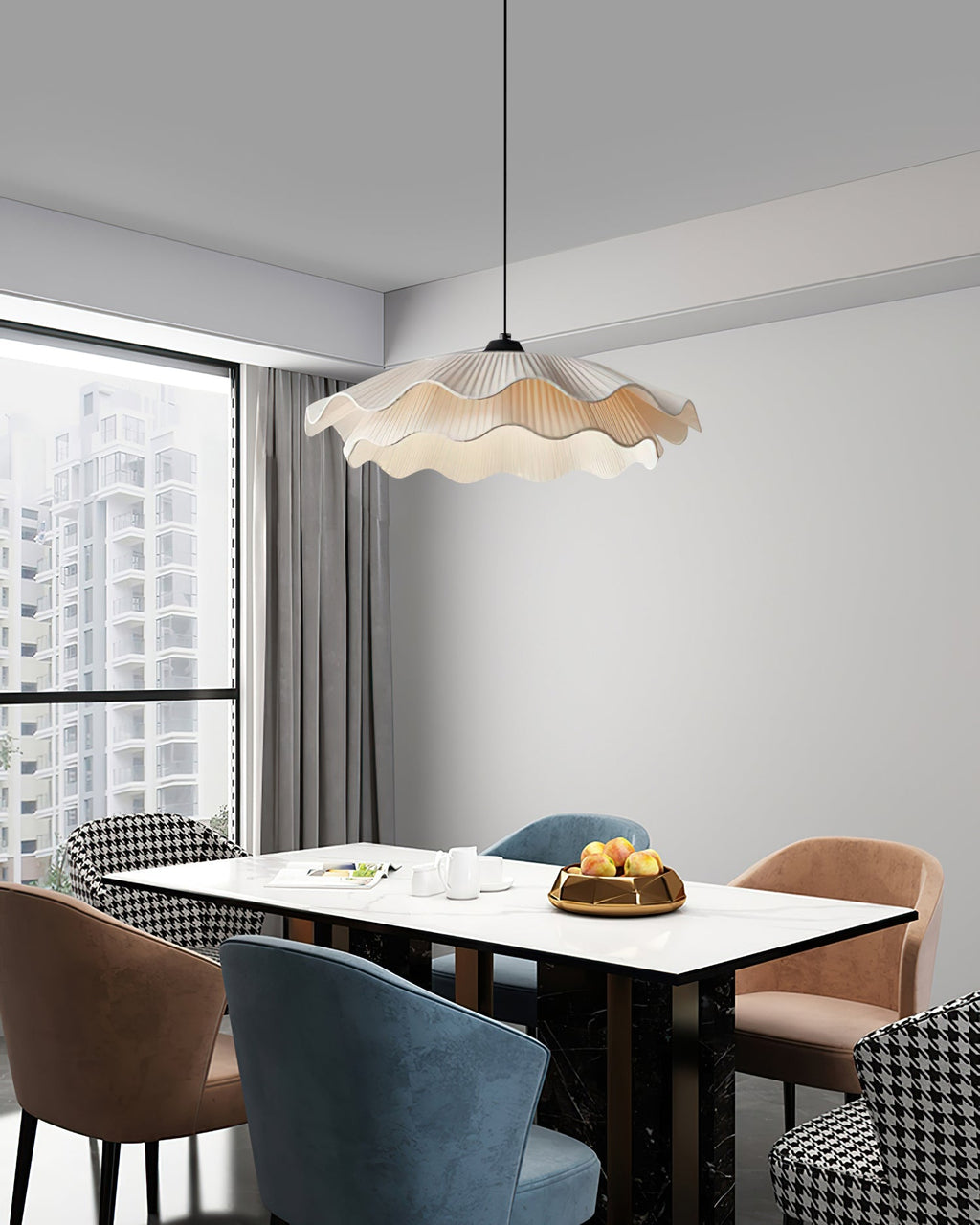 Avrengrove Fabric Pendant Light-Moonnatur