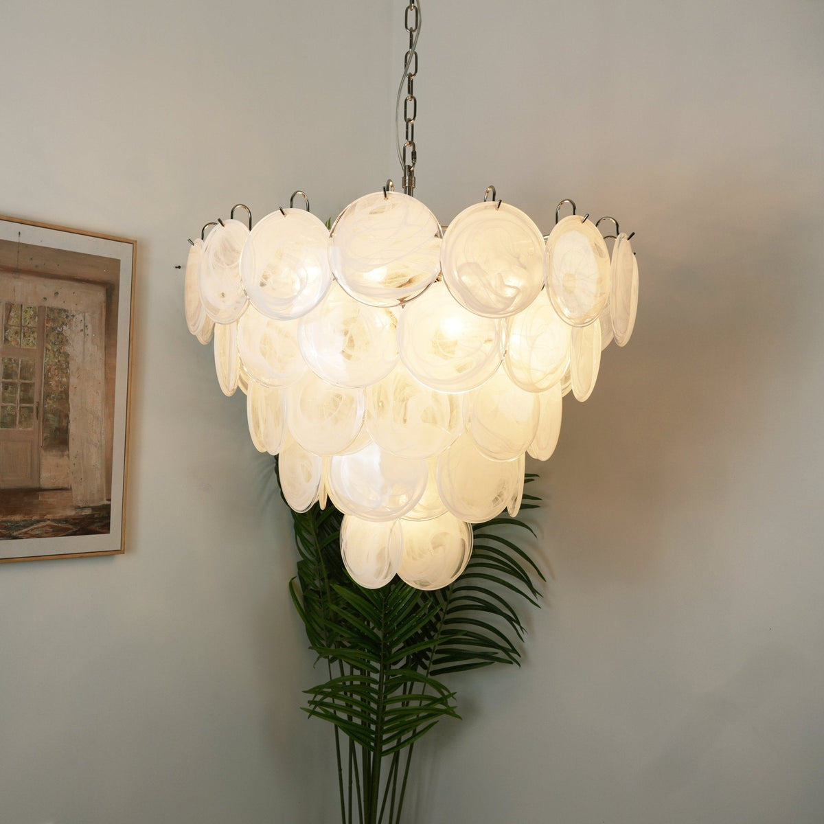 Lorrenhill Glass Chandelier-Moonnatur