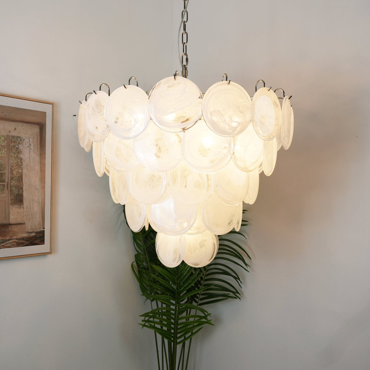 Lorrenhill Glass Chandelier-Moonnatur