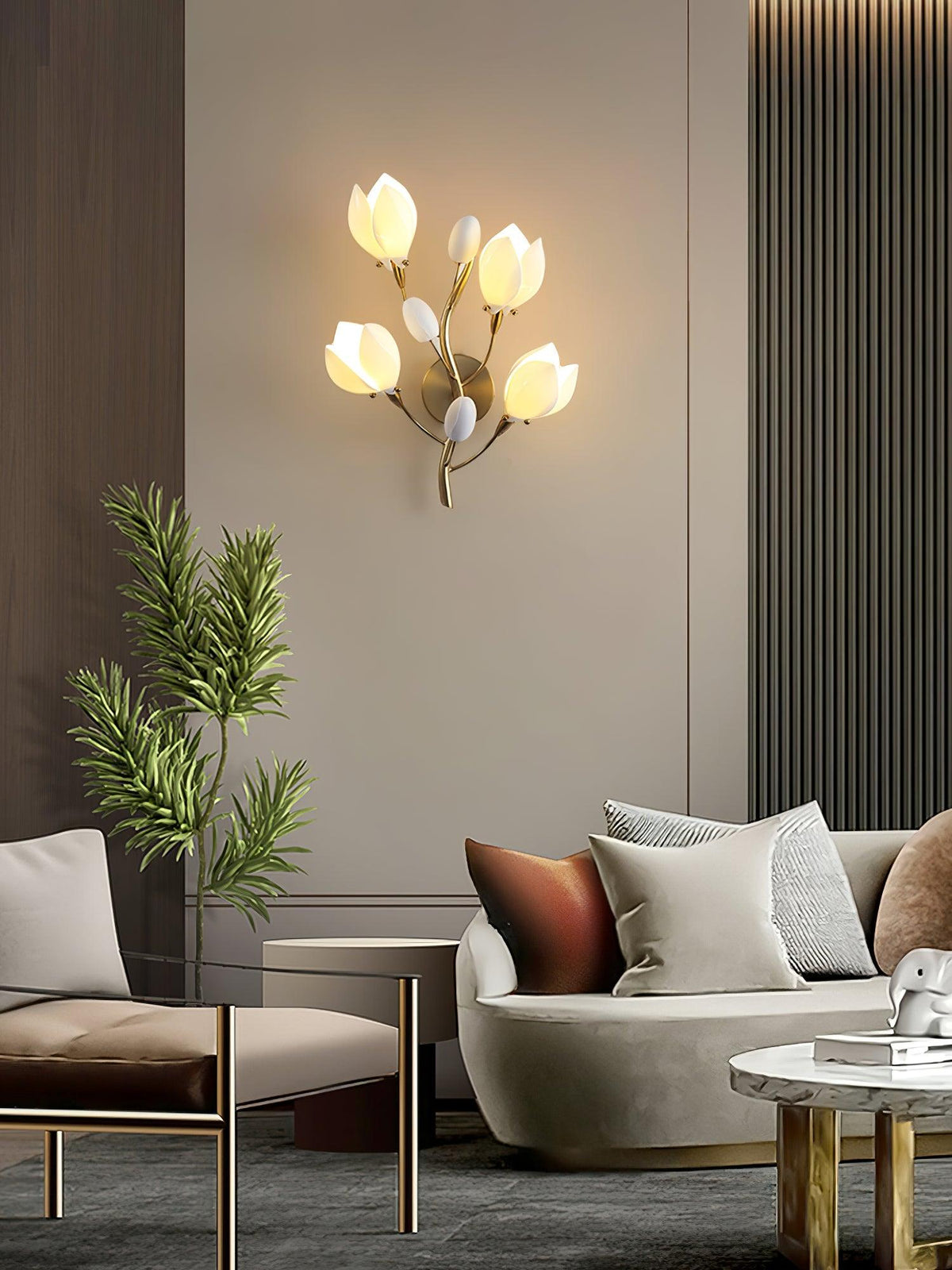 Perrinora Ceramic Wall Light-Moonnatur