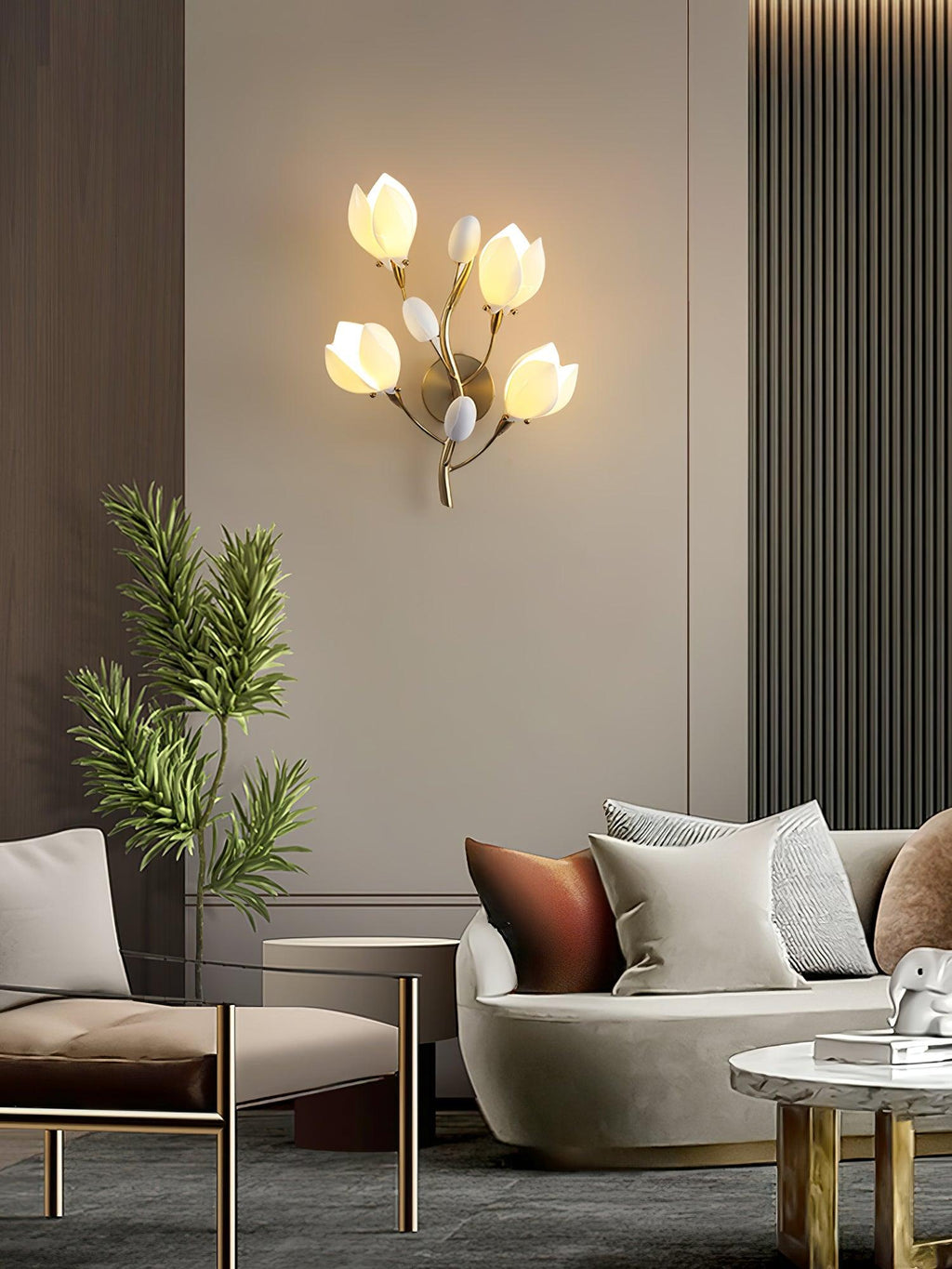 Perrinora Ceramic Wall Light-Moonnatur