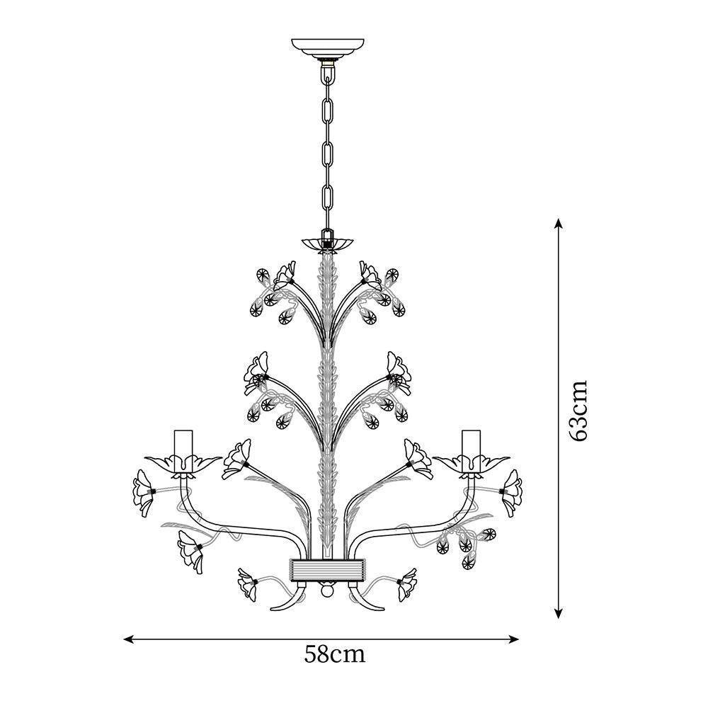 Zelvenlark Ceramic Chandelier-Moonnatur