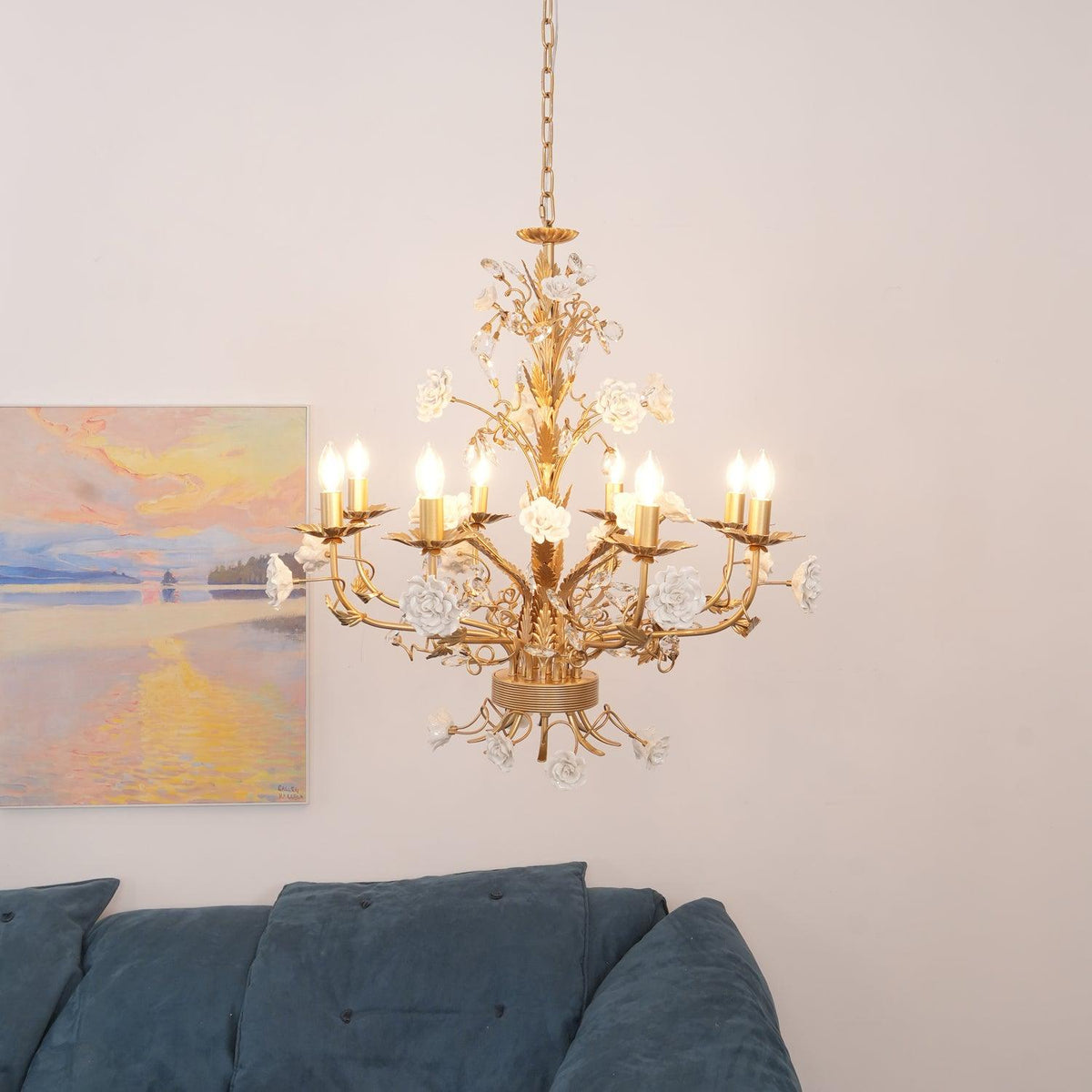 Everwyn Ceramic Chandelier-Moonnatur
