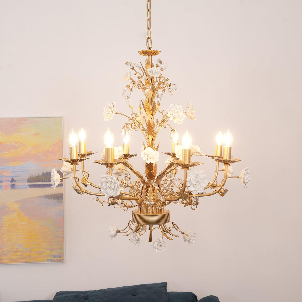 Zelvenlark Ceramic Chandelier-Moonnatur