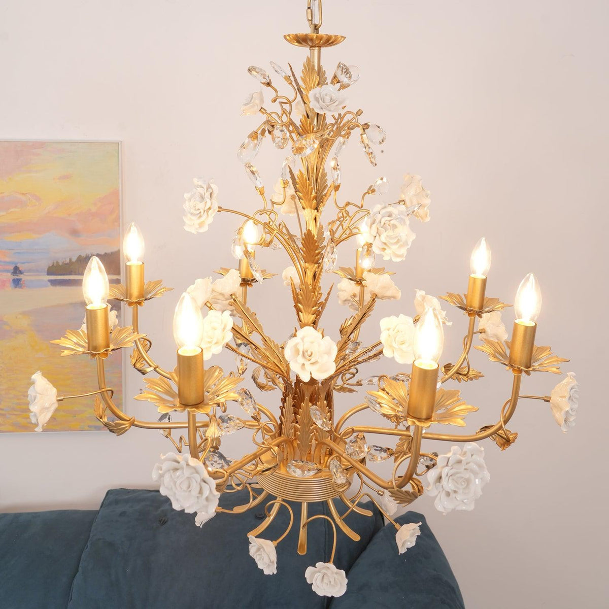 Everwyn Ceramic Chandelier-Moonnatur