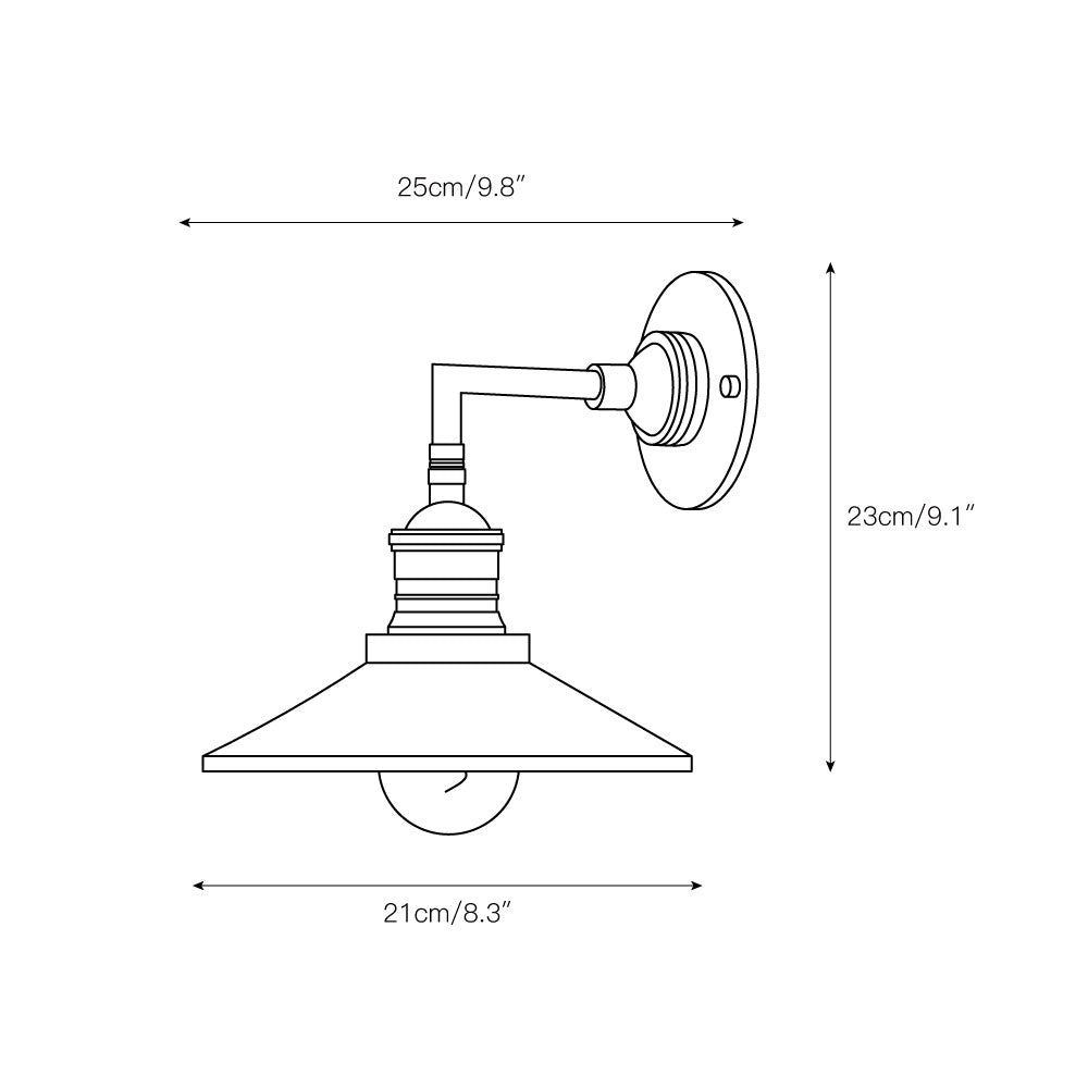 Valdenena Metal Wall Light-Moonnatur
