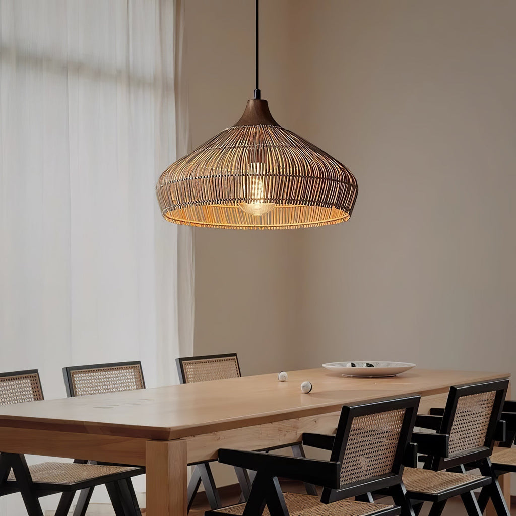 Anseliel Rattan Pendant Light-Moonnatur