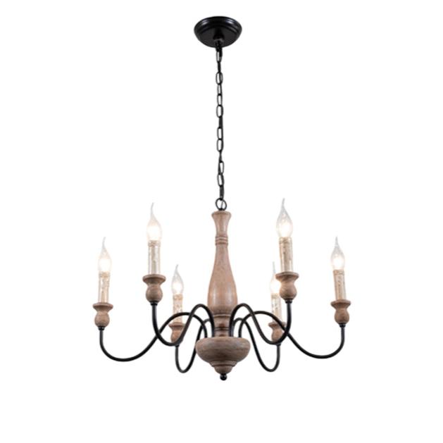 Astereth Wood Chandelier-Moonnatur