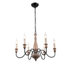 Astereth Wood Chandelier-Moonnatur