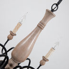 Astereth Wood Chandelier-Moonnatur