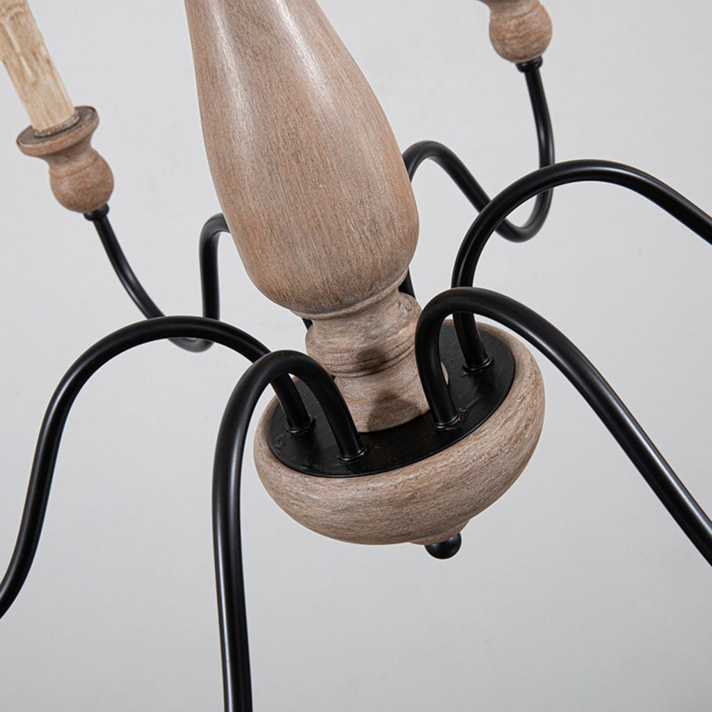 Astereth Wood Chandelier-Moonnatur