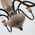 Astereth Wood Chandelier-Moonnatur
