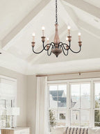 Astereth Wood Chandelier-Moonnatur