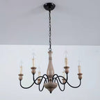 Astereth Wood Chandelier-Moonnatur