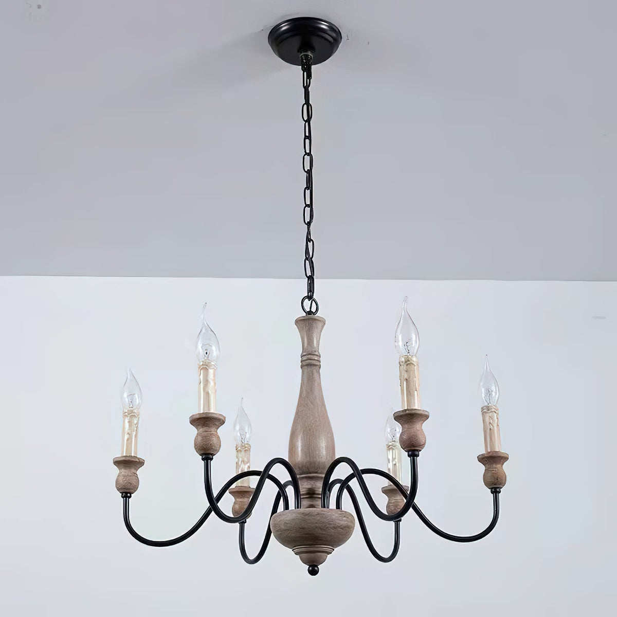 Astereth Wood Chandelier-Moonnatur