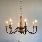 Astereth Wood Chandelier-Moonnatur
