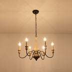 Astereth Wood Chandelier-Moonnatur