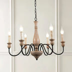 Astereth Wood Chandelier-Moonnatur
