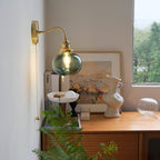 Lindelara Glass Wall Light-Moonnatur