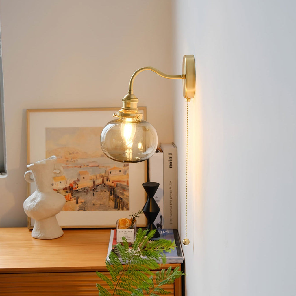 Lindelara Glass Wall Light-Moonnatur