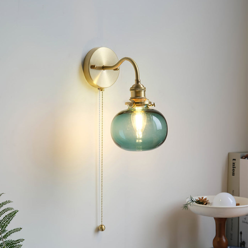 Lindelara Glass Wall Light-Moonnatur