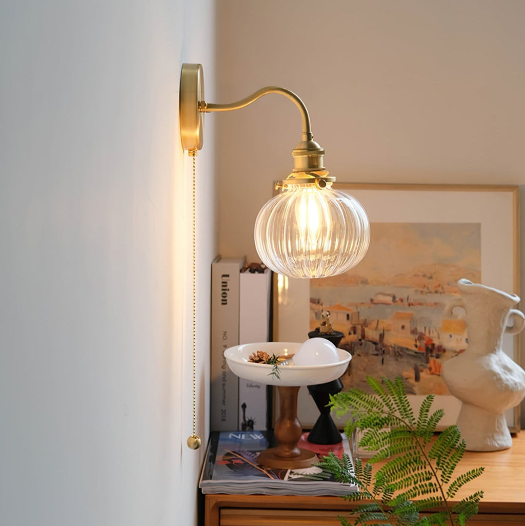 Lindelara Glass Wall Light-Moonnatur