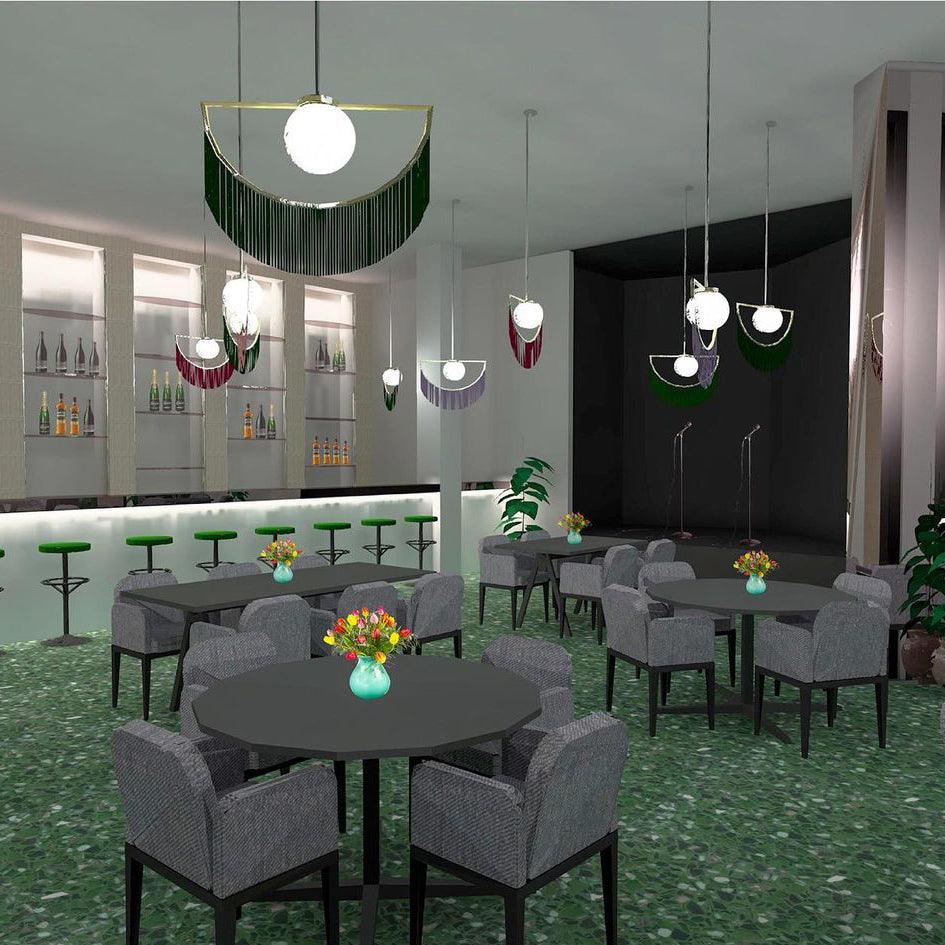 Esolia Fabric Pendant Light-Moonnatur