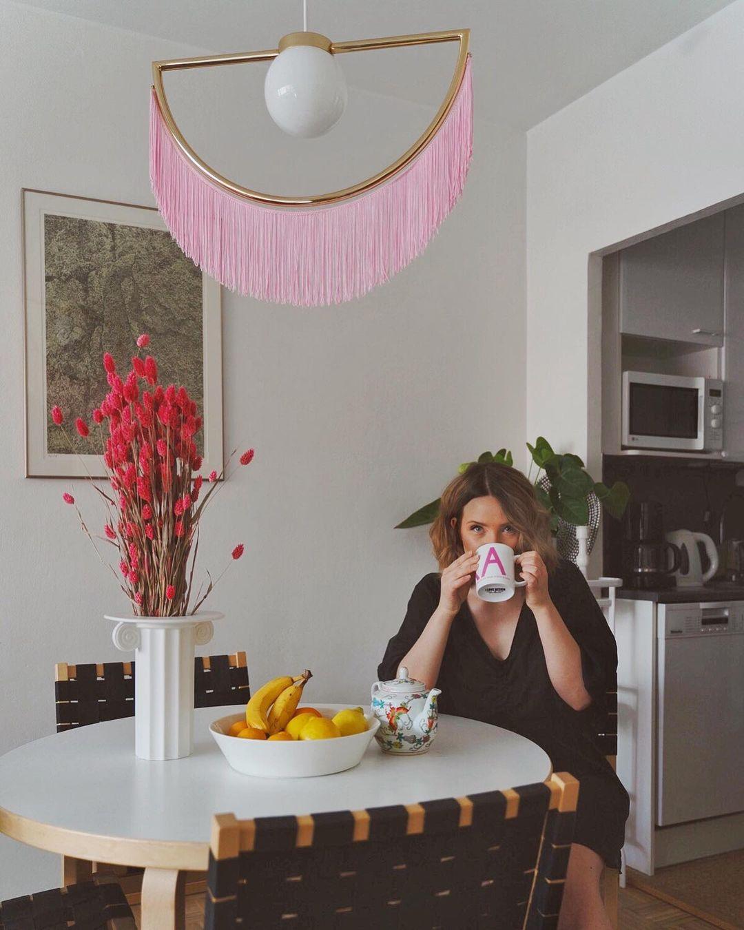 Esolia Fabric Pendant Light-Moonnatur