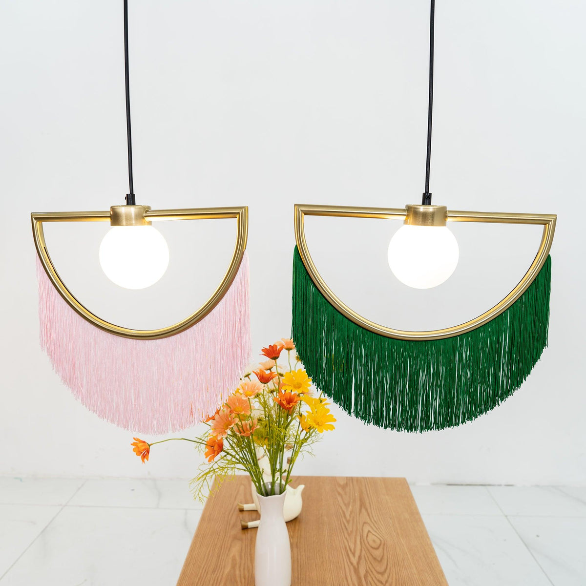 Esolia Fabric Pendant Light-Moonnatur