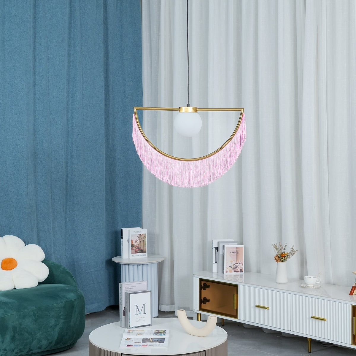 Esolia Fabric Pendant Light-Moonnatur