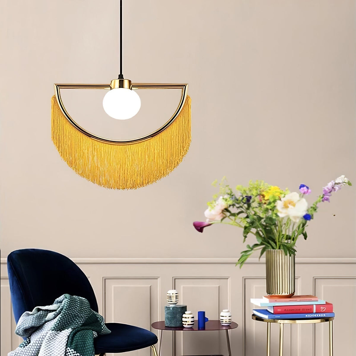 Esolia Fabric Pendant Light-Moonnatur