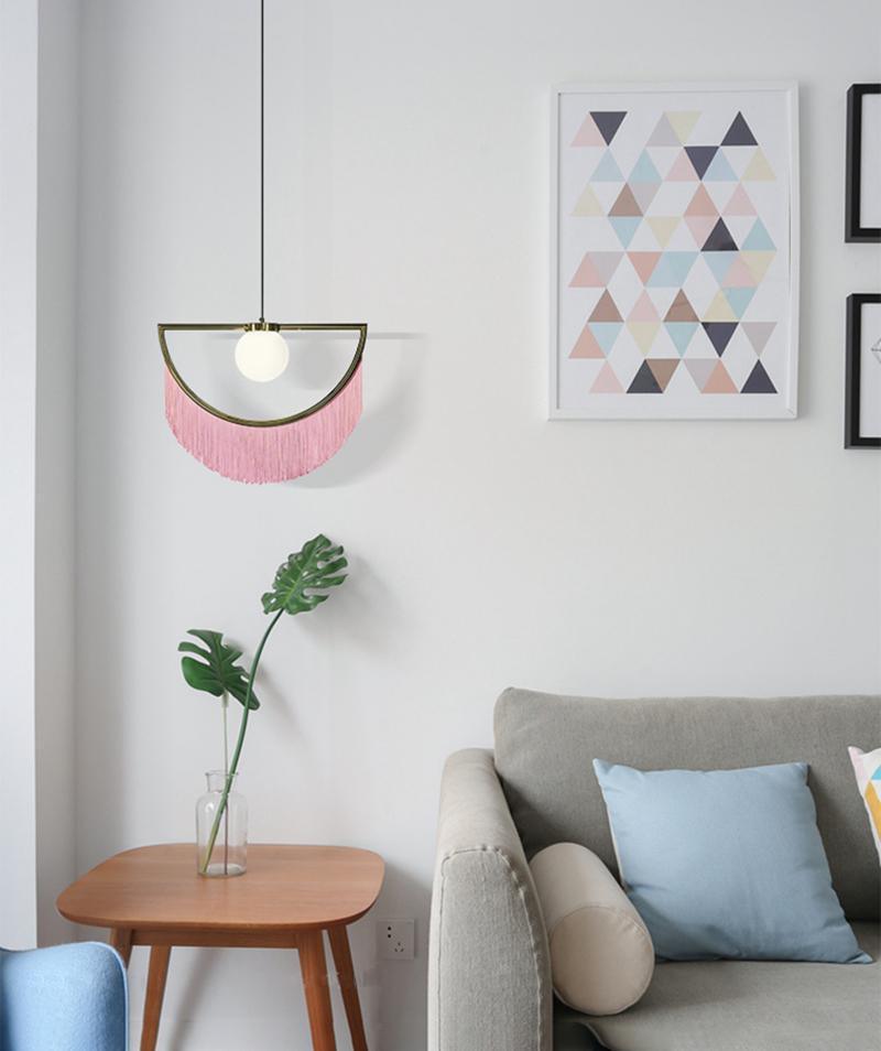 Esolia Fabric Pendant Light-Moonnatur