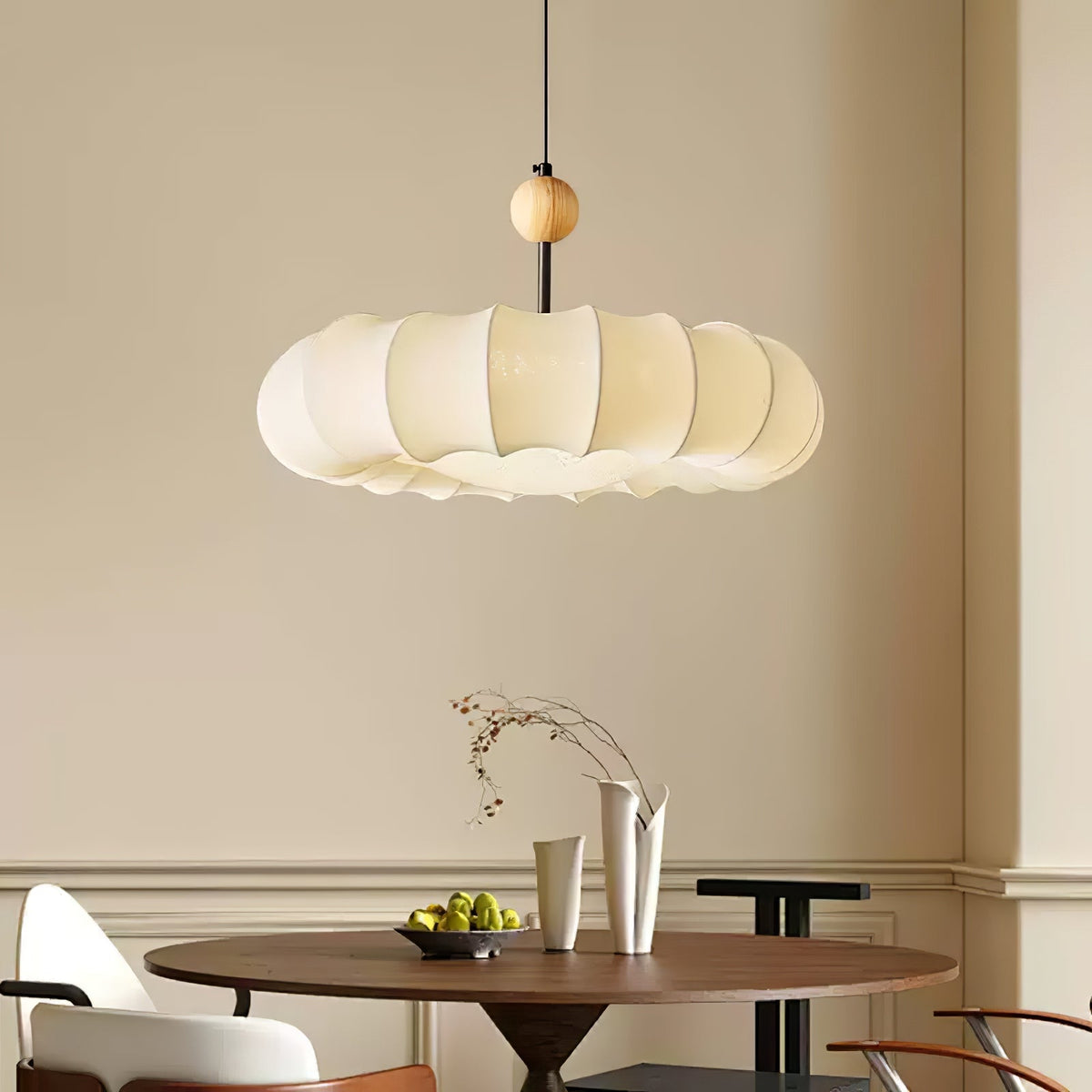 Tardenash Fabric Pendant Light-Moonnatur