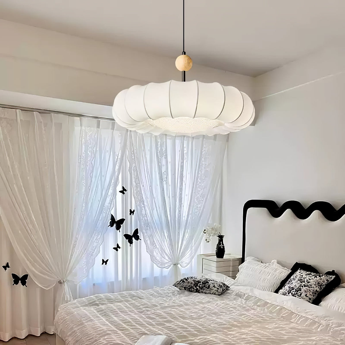 Tardenash Fabric Pendant Light-Moonnatur
