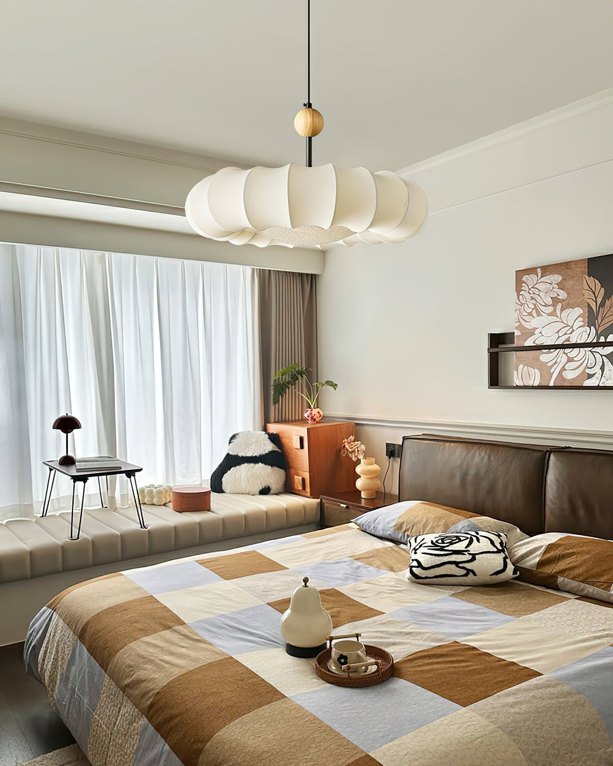 Jareniel Fabric Pendant Light-Moonnatur