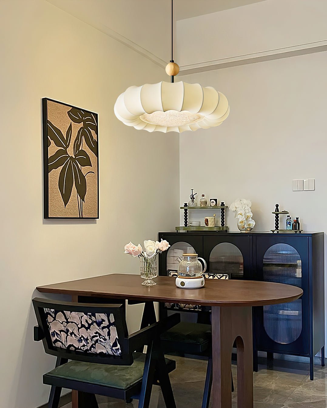 Jareniel Fabric Pendant Light-Moonnatur