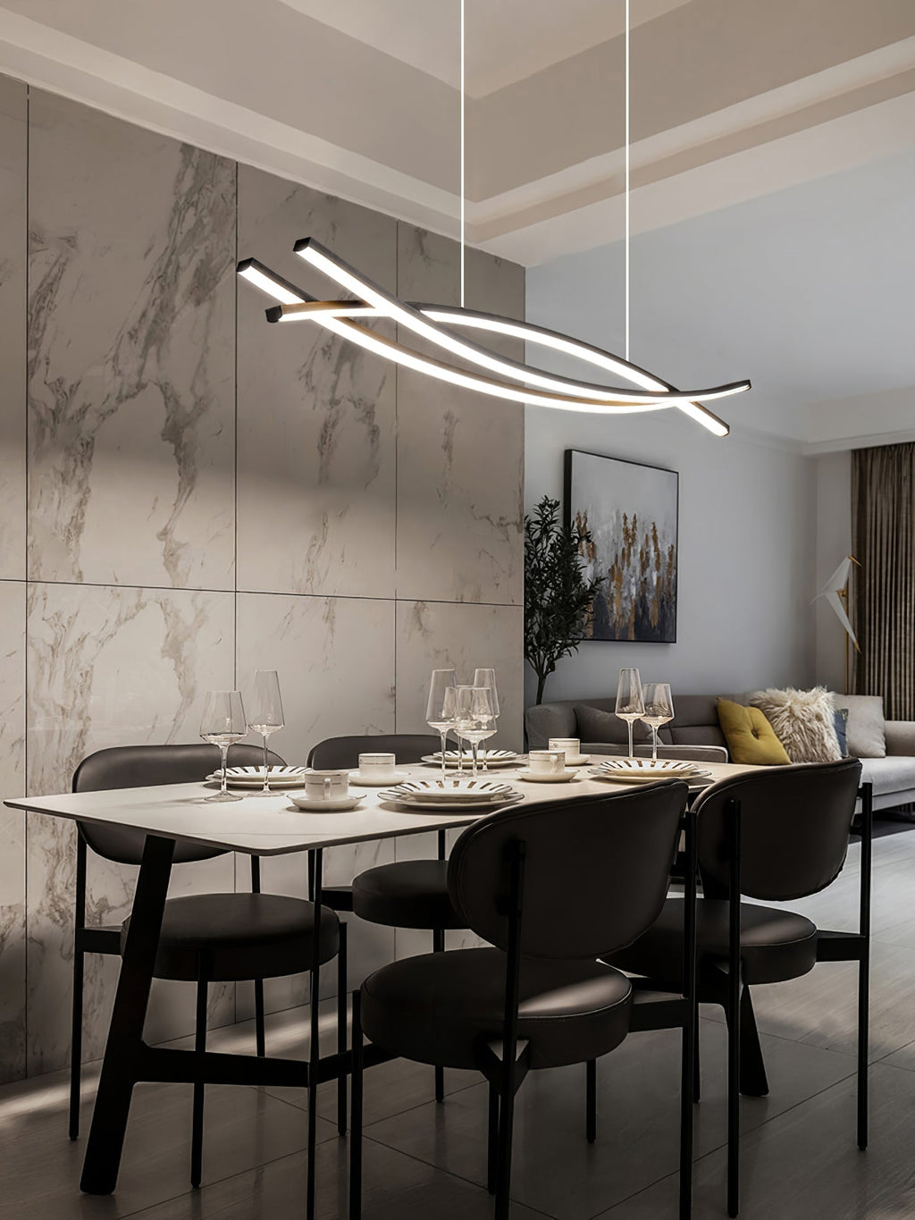 Osternara Acrylic Chandelier-Moonnatur
