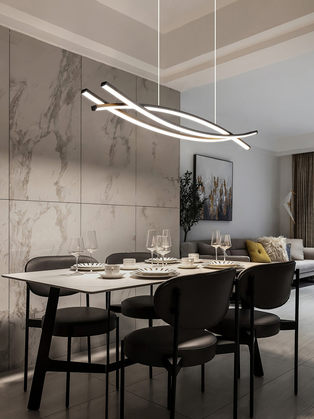 Osternara Acrylic Chandelier-Moonnatur