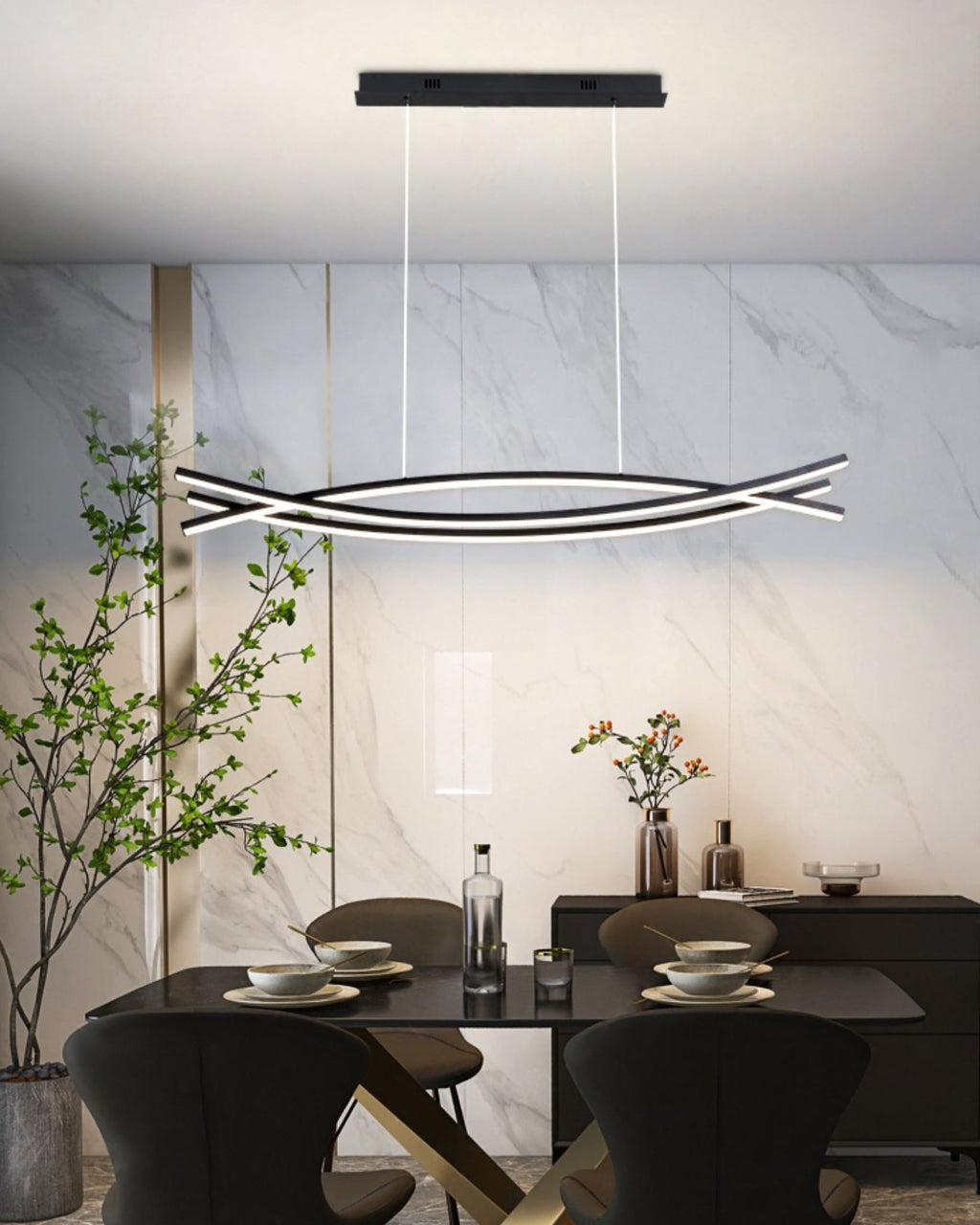 Osternara Acrylic Chandelier-Moonnatur