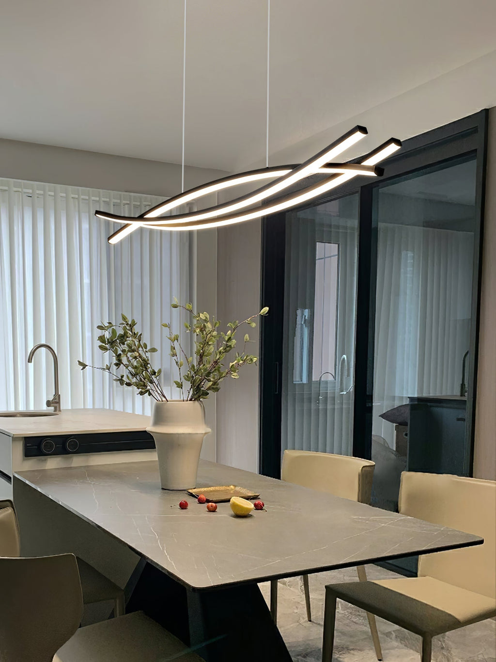 Osternara Acrylic Chandelier-Moonnatur