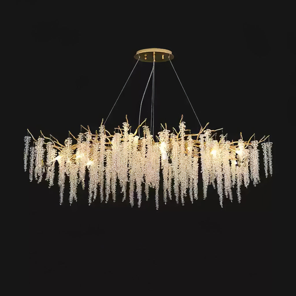 Briselle Glass Chandelier-Moonnatur