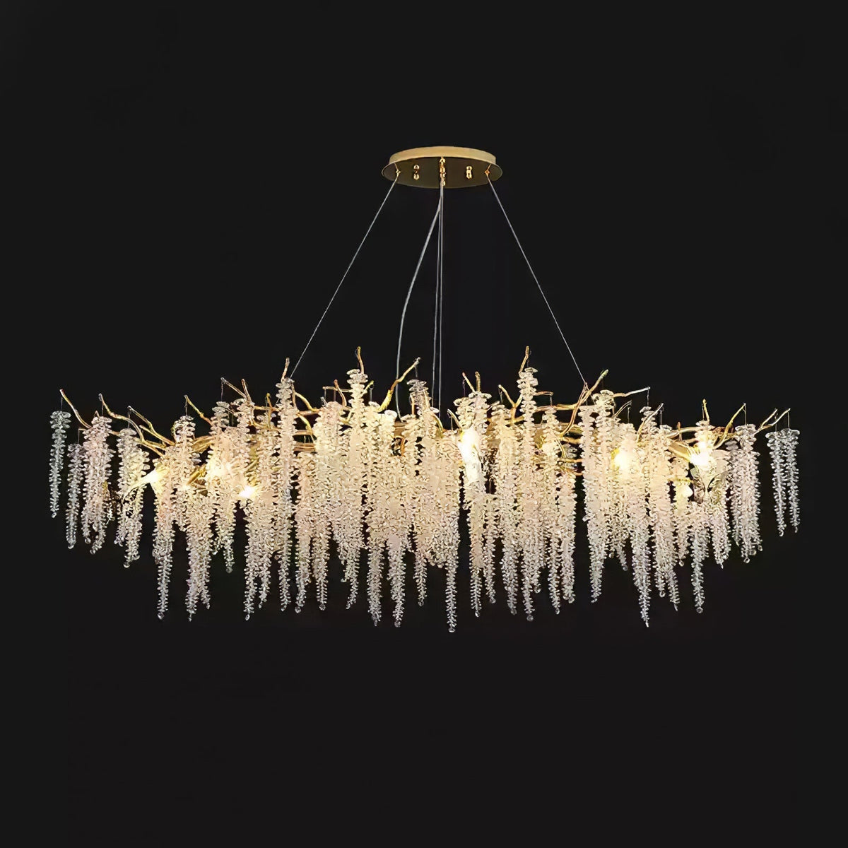 Briselle Glass Chandelier-Moonnatur