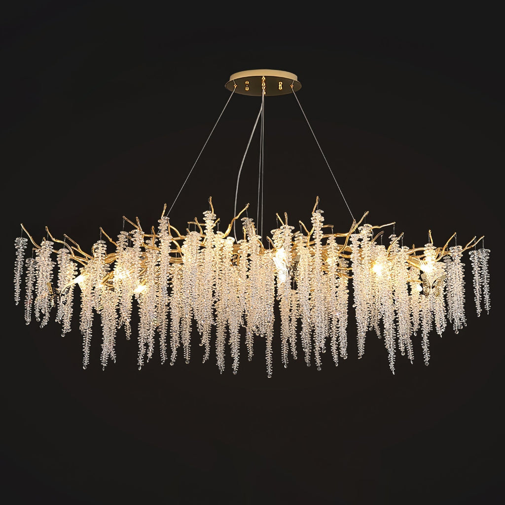 Briselle Glass Chandelier-Moonnatur