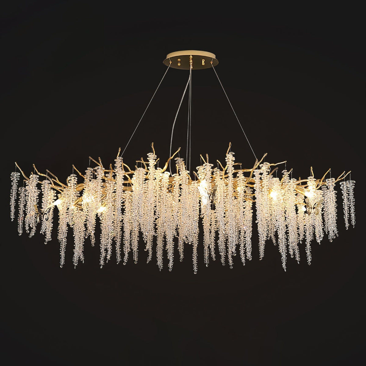 Briselle Glass Chandelier-Moonnatur