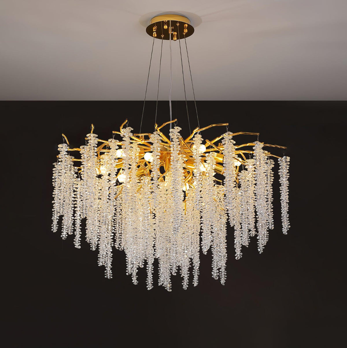 Briselle Glass Chandelier-Moonnatur