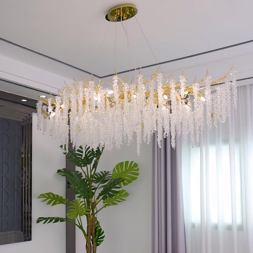 Briselle Glass Chandelier-Moonnatur